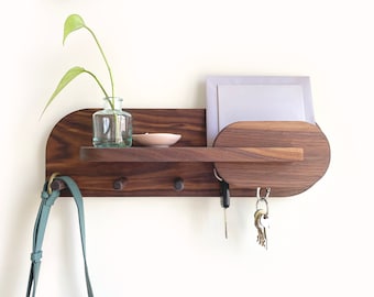 Entryway coat rack mail storage and key hooks hotsell