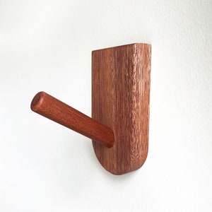 Mid-Century Modern Wall Hooks, Hardwood Peg Hanger for Coat, Bag, Hat and Accessories, Entryway Wall Hooks, Home Decor H2