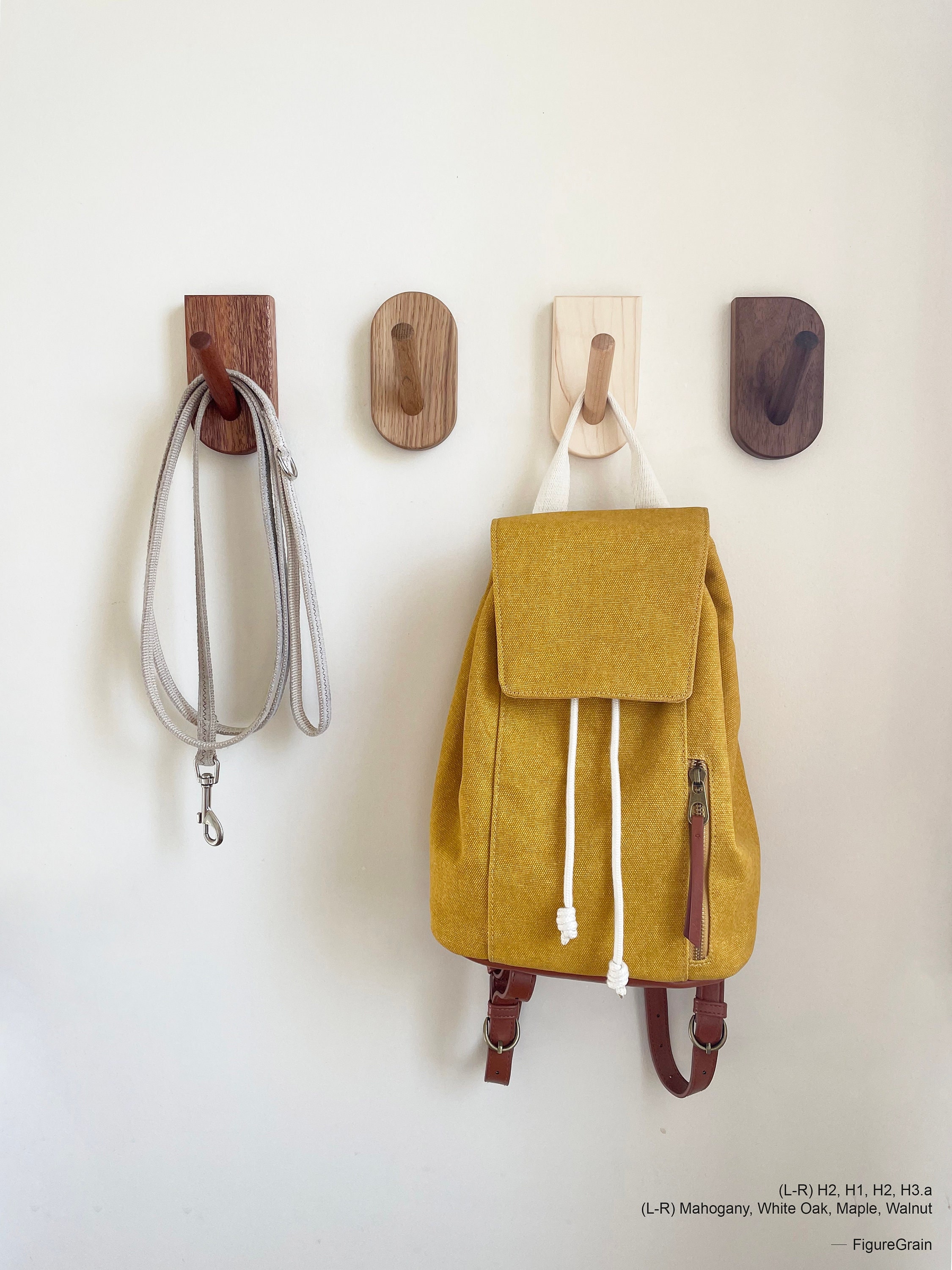 Mid-century Modern Wall Hooks, Hardwood Peg Hanger for Coat, Bag, Hat and  Accessories, Entryway Wall Hooks, Home Decor 