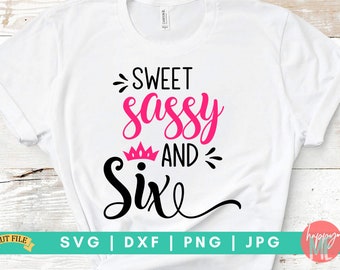 Free Free 248 Sweet Six And Sassy Svg SVG PNG EPS DXF File