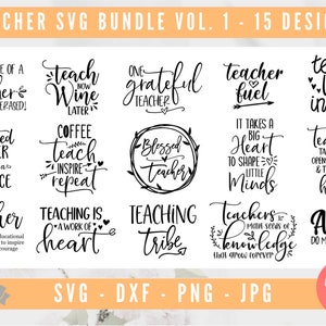 Teacher Bundle SVG, Teacher Definition SVG, Teach Love Inspire Svg, Teacher Life SVG, Teacher Quote Svg, Teacher Fuel, Cut Files