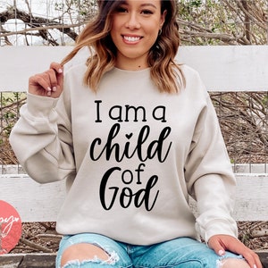 I Am A Child of God SVG, Godfidence svg, Jesus Everything svg, christliche svg, religiöses Svg, Glaube über Angst, dxf und png direkter Download