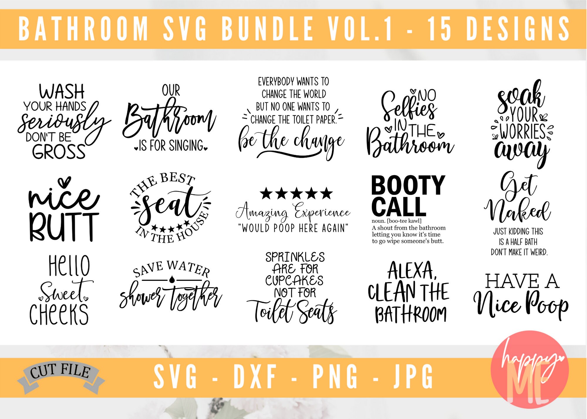 Download Bathroom Bundle Svg Bathroom Quote Svg Funny Bathroom Signs Etsy