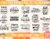 Fall Bundle SVG, Autumn Bundle SVG, Fall Quote SVG, Thanksgiving svg, Fall svg file, Fall Sign Bundle svg, Autumn svg, Thanksgiving Bundle