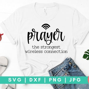 Prayer Definition SVG, Strongest Wireless Connection svg, Prayer Warrior svg, Wake Pray Slay svg, dxf and png instant download, Pray SVG