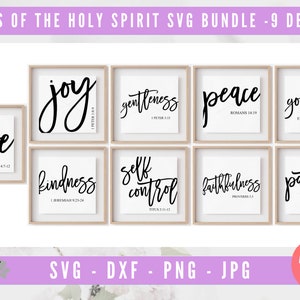 Fruits of the Holy Spirit Bundle SVG, Christian Bundle SVG, Religious Bundle svg, Bible Verse Bundle svg, Bible Quote svg, Scriptures svg