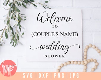 Welcome To Wedding Shower SVG, Wedding Shower Signs svg, Bridal Shower svg, Engagement SVG signs, Rustic Wedding Sign SVG, Aesthetic Wedding
