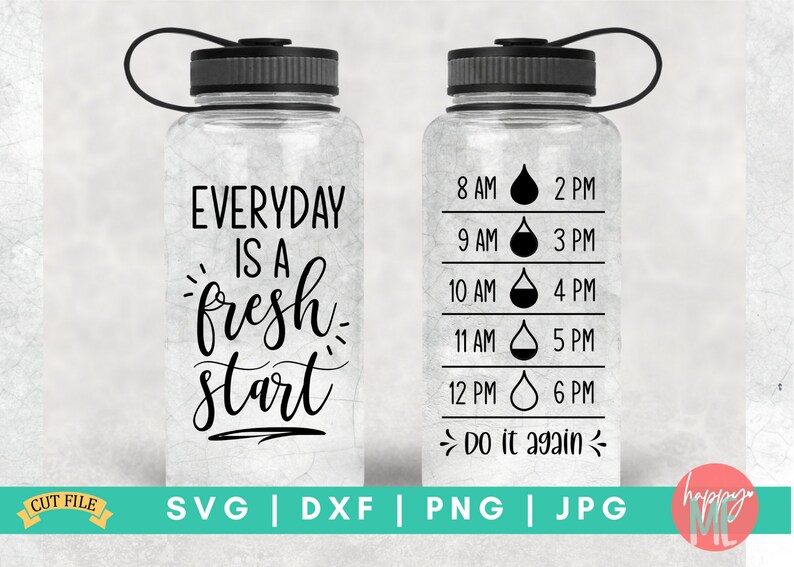 Free Free Water Bottle Drink Reminder Svg