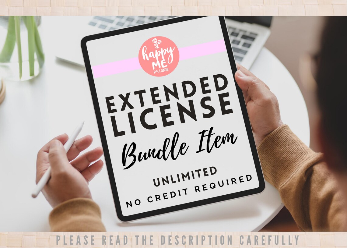 Download SVG Extended License Bundle Item Commercial Use for | Etsy