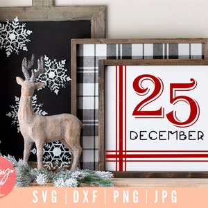 25 december SVG, Kerstteken SVG, 25 december svg, Kerst Countdown svg, Zijn Kerst Yall svg, Vrolijk Kerst svg, Boerderij teken