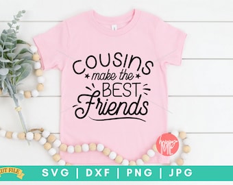 Kusiner blir bästa vänner SVG, kusinbesättning svg, kusinstam SVG, ny i kusinbesättningen svg, bästa vänner för alltid svg, kusingrupp svg