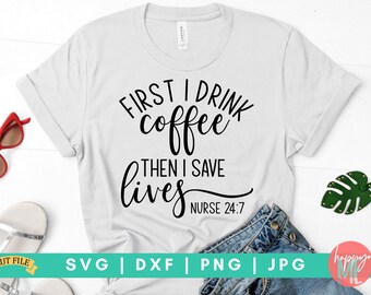 Alpha5StarDeals First I Drink Coffee Then I Save Lives Nurse Short-Sleeve Unisex T-Shirt Alpha5StarDeals First I Drink Coffee Then I Save Lives Nurse Short-Sleeve Unisex T-Shirt
