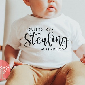 Schuldig aan het stelen van harten SVG, Baby Valentine SVG, Mommy's Little Valentine svg, Little Sweet Heart svg, Valentine Quotes svg, ik ben zo geliefd