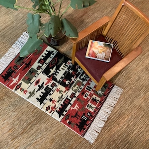 Needlepoint dollhouse carpet
