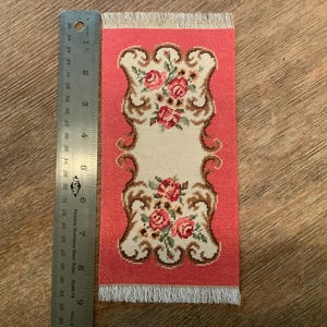 Needlepoint dollhouse carpet