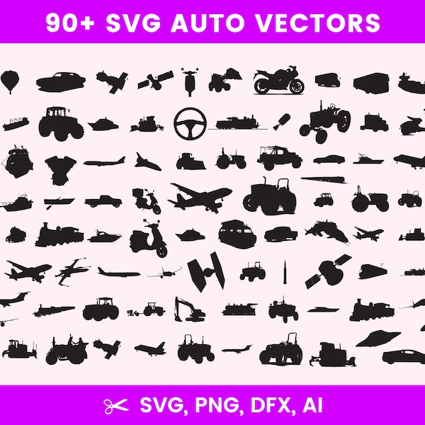 96 Automotive Cricut Designs Svg / Vector badges svg / Files for Cricut / Cut Files / Silhouette / Clipart / Vector