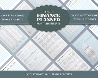 2023 Money planner & Tracker / Personal Finance Planner / Finance Tracker / Instant Download, Personal Finance, Planner Inserts