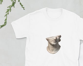 Vaporwave Tee - Statue Art, Unisex Graphic T-Shirt