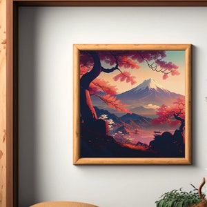 JAPANESE ART PRINTABLE, Digital Download, Japanese Wall Art, Japanese Inspired Home Decor