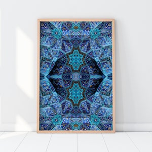 SACRED GEOMETRY, Giclée Print, Islamic Geometry, Islamic Art, Geometry Poster