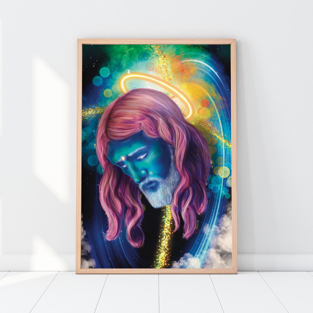 Divine Revelation - Jesus Christ Visionary Giclée Poster - Cosmic ...