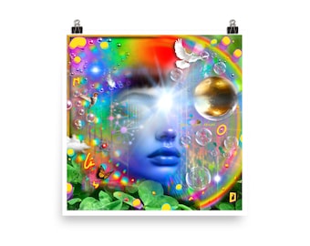 DREAM WEAVER - Póster Giclée de arte surrealista y visionario