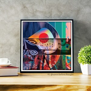 ABSTRACT CONTEMPORARY Collage Giclée Print - Modern Home Decor, Collage Art, Hippie, Bohemian, Wall Art, Fine Art