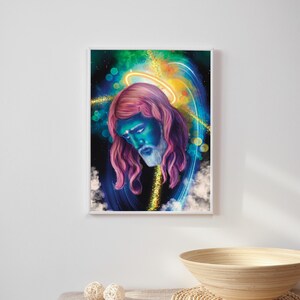 Divine Revelation - Jesus Christ Visionary Giclée Poster - Cosmic Consciousness image 6