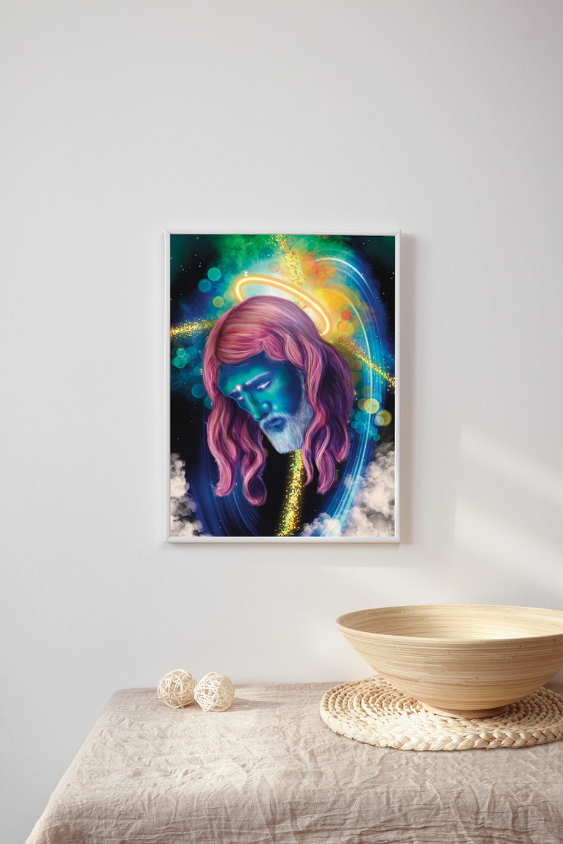 Divine Revelation - Jesus Christ Visionary Giclée Poster - Cosmic Consciousness image 6