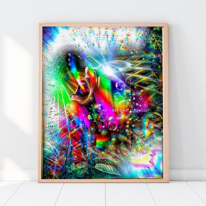 ETHEREAL ECHOES - Visionary Artwork Giclée Poster - 16 x 20 Inch