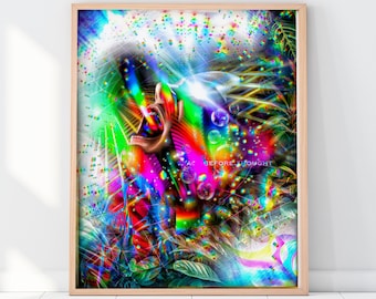 ETHEREAL ECHOES - Visionary Artwork Giclée Poster - 16 x 20 Inch