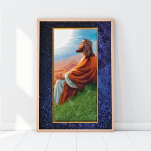 JESUS CHRIST Poster - Giclée Print, Jesus Print, Jesus Christ Art, Christian Poster, Christian Art, Bible Poster, Bible print