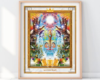 MAGO DE LUZ - Visionario Lámina artística