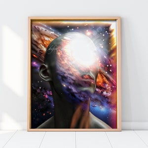 INFINITE INTELLIGENCE - Mystical Giclée Poster - 16 x 20 Inch
