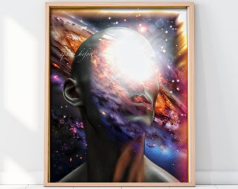 INFINITE INTELLIGENCE - Mystical Giclée Poster - 16 x 20 Inch