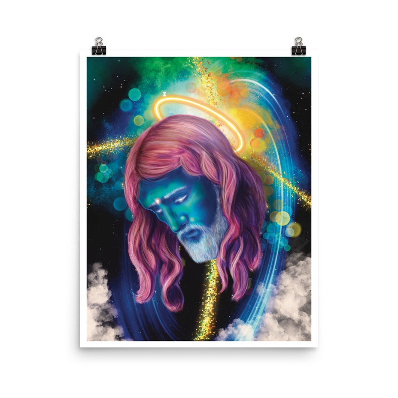Divine Revelation - Jesus Christ Visionary Giclée Poster - Cosmic Consciousness image 9