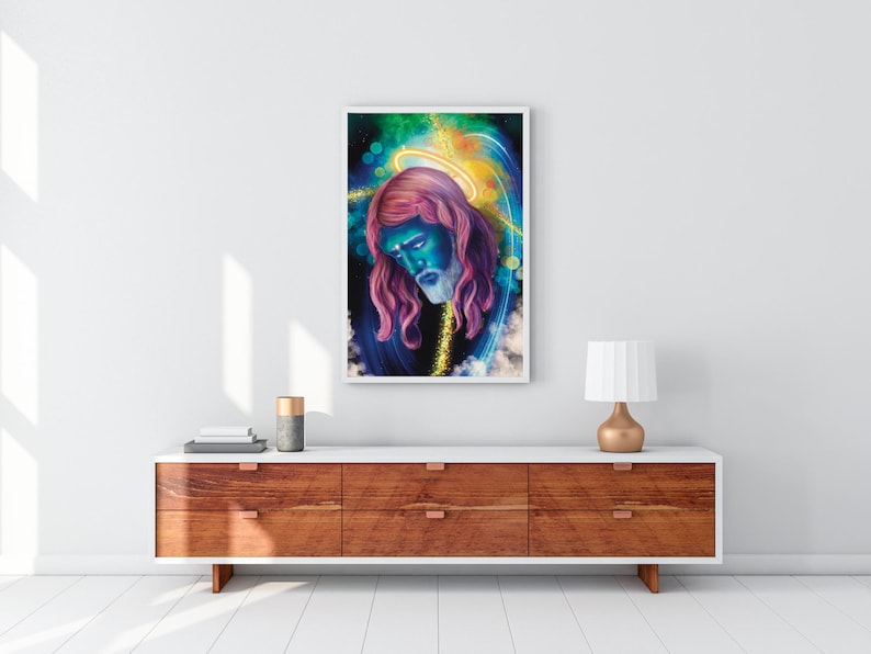 Divine Revelation - Jesus Christ Visionary Giclée Poster - Cosmic Consciousness image 4