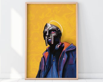 MF DOOM Poster | Giclée Print | Hip Hop Wall Art | All 5 Star