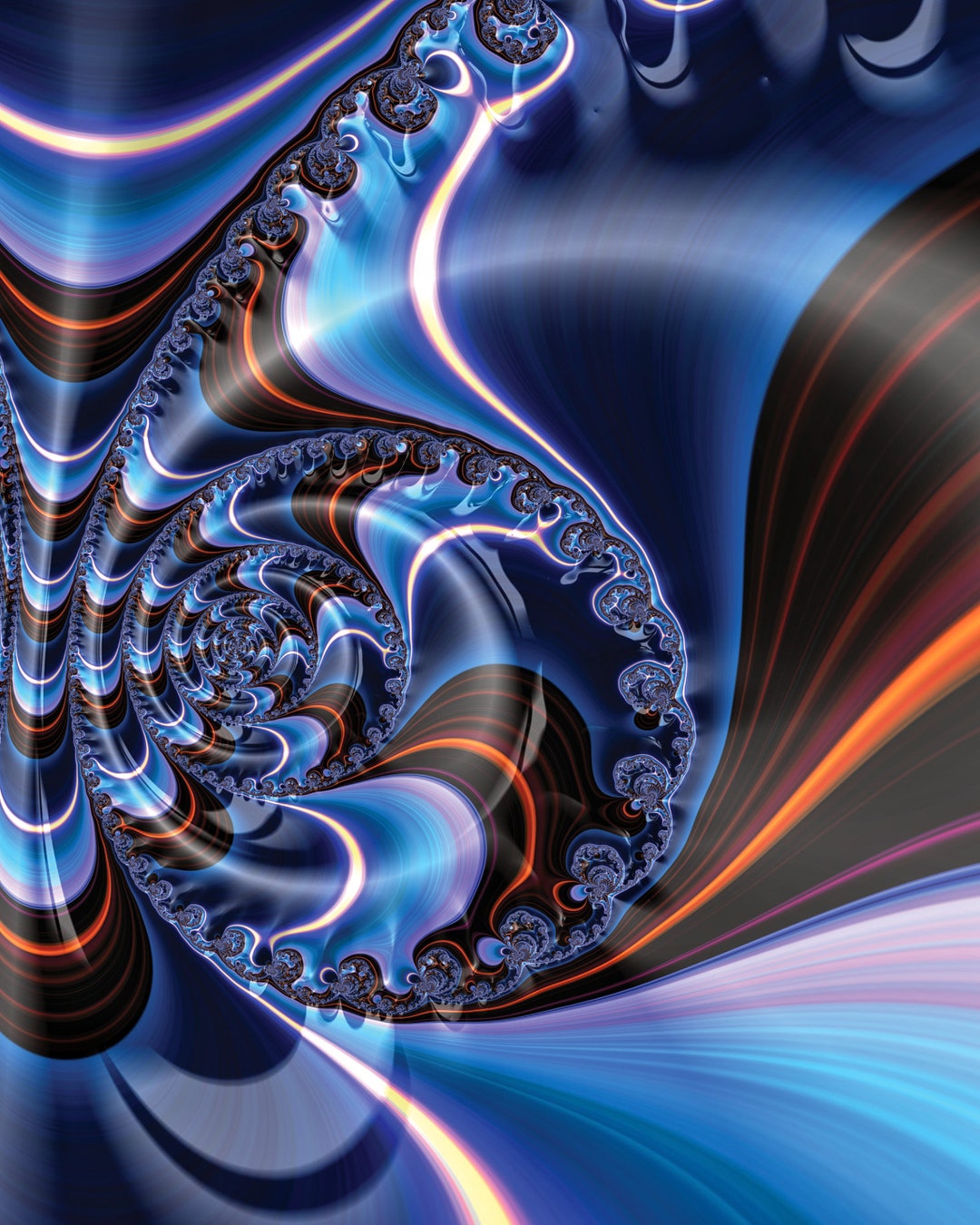 Psychedelic Fractal Art Print – Trippy Mandelbrot Design (digital ...