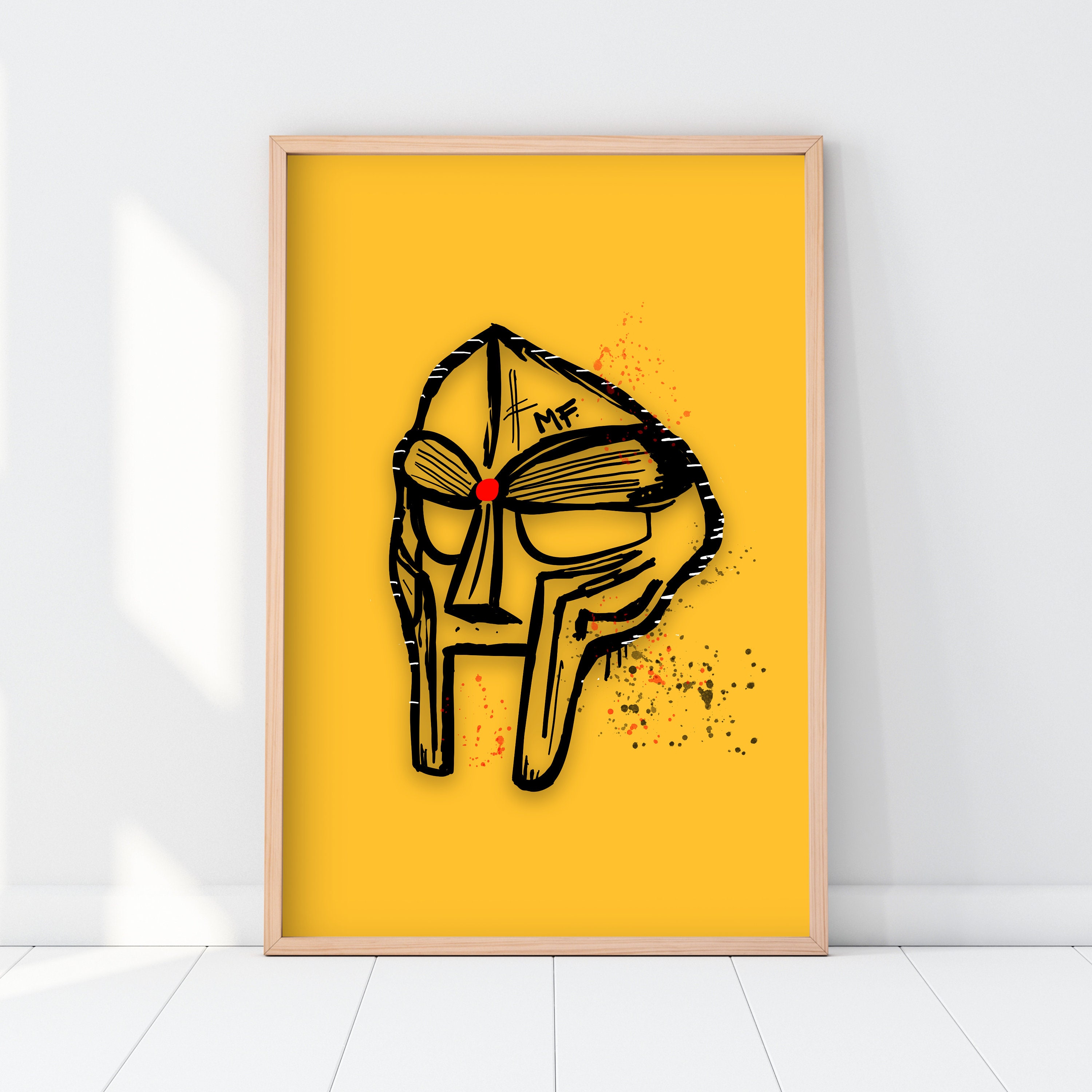 MF DOOM Art Mf Doom Wall Art Mf Doom Poster Mf Doom Etsy