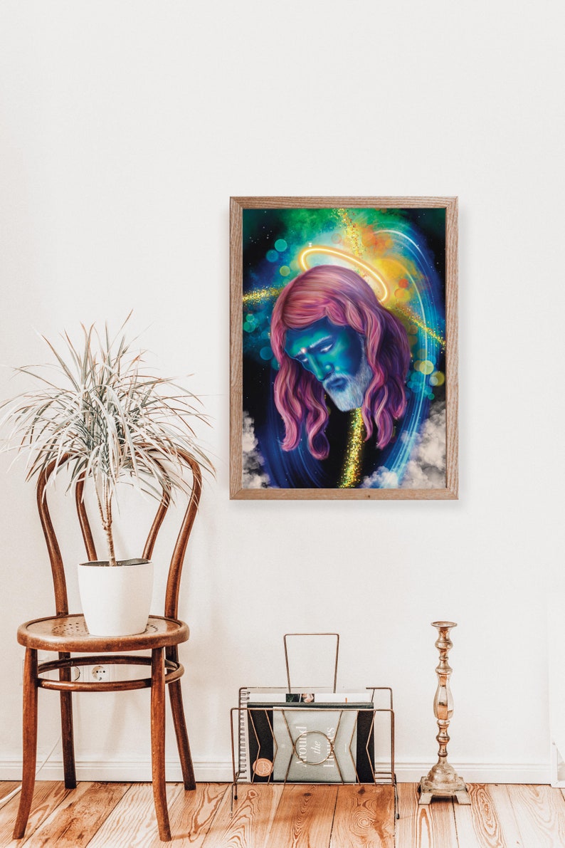Divine Revelation - Jesus Christ Visionary Giclée Poster - Cosmic Consciousness image 8