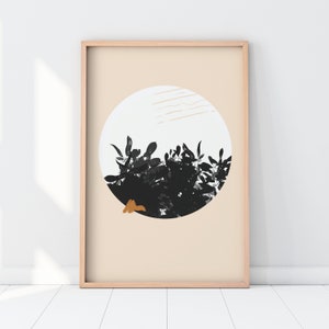 BOTANICAL PRINT - Arte minimalista, decoración escandinava, arte de pared botánica, impresiones nórdicas