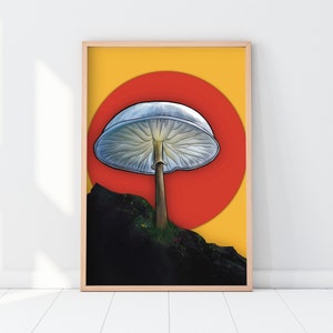 ARTE DE SETAS - Impresión de arte de setas, cartel de setas, decoración de setas, diseño de setas