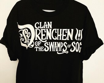 Hand painted Custom Unisex Dark Crystal Clan DRENCHEN of the Swamps of Sog Age Of Resistance Graphic Short sleeve shirt Large