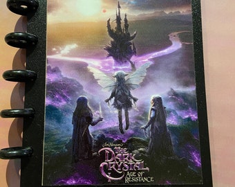 Dark Crystal AGE OF RESISTANCE Movie poster cover journal line Notebook Plastic cover glossy Vinyl laminate Jim Henson Brian Froud