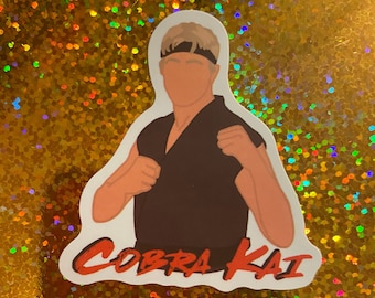 Cobra Kai Eagle Fang Johnny Lawrence Silhouette Karate Kid Movie vinyl decal small sticker
