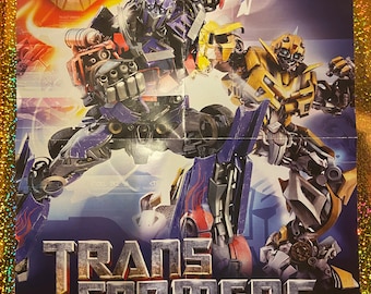 Brand New in Packaging Transformers optimus prime bumblebee Autobots 11”X 14” Vintage promo Revenge of the fallen movir poster