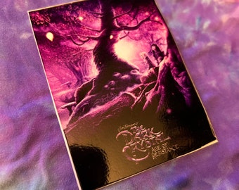 Dark Crystal Age of resistance poster purple tree of gelfling grottan prophecy Aughra Vinyl Laminate heavy duty jim henson froud sticker