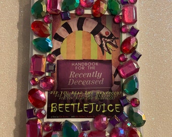 Beetlejuice maitland Handbook for the recently deceased Burton handmade shiny jewel mini notebook pad