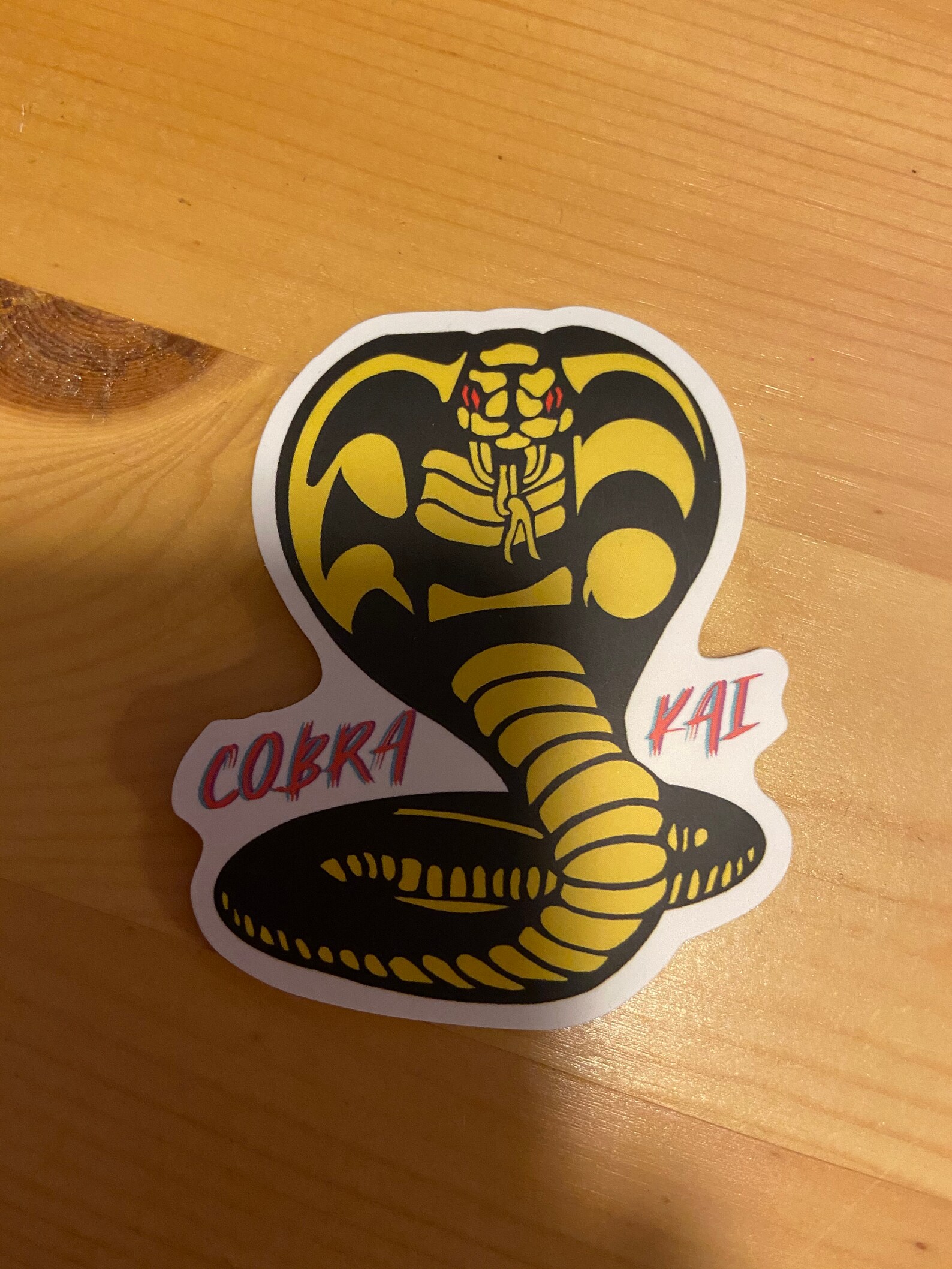 Cobra Kai Strike First Snake Karate Kid Tv Show Vinyl Matte Sticker